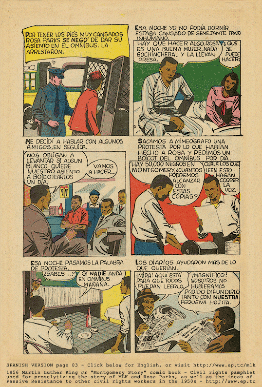 1956 Martin Luther King Montgomery Story Comic Book